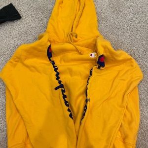 Yellow Champion Hoodie
